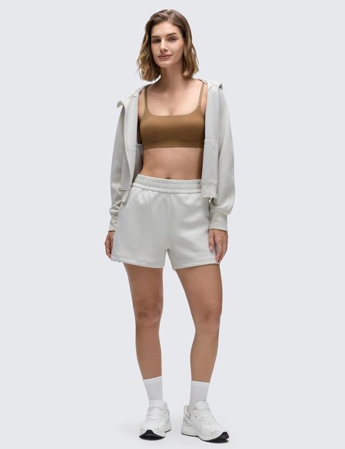 CRZ YOGA Sports Bras for Women - Butterluxe Adjustable Spaghetti Strap Wireless Crop Top