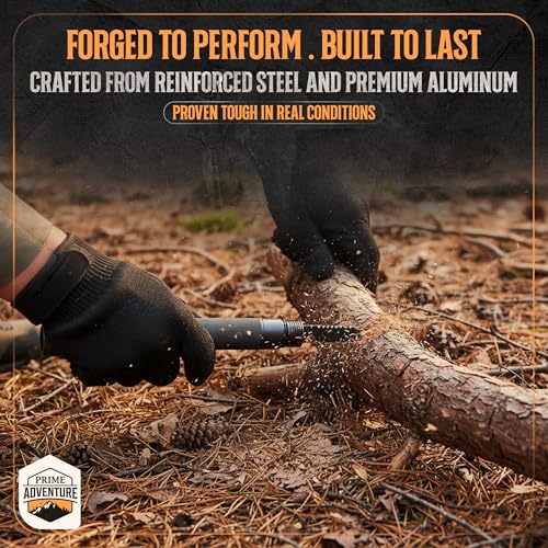 15-in-1 Tactical Survival Walking Stick & Hiking Staff - Heavy Duty Collapsible Multitool