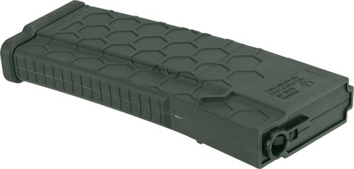 Evike Airsoft - EMG Helios Hexmag 120rds Polymer Mid-Cap Mag for M4-Style Series AEGs (OD Green/Single)