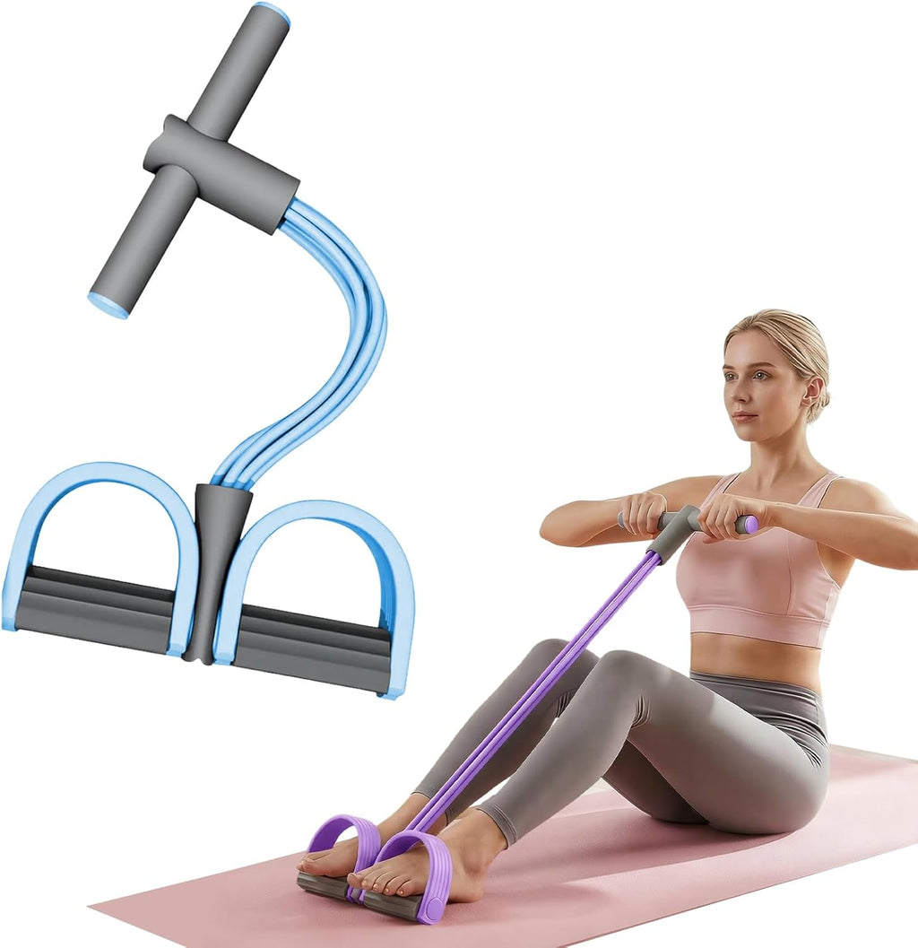 Skiennix Pedal Resistance Bands - Multifunctional Elastic Yoga Bands for Full-Body Workouts | Natural Rubber