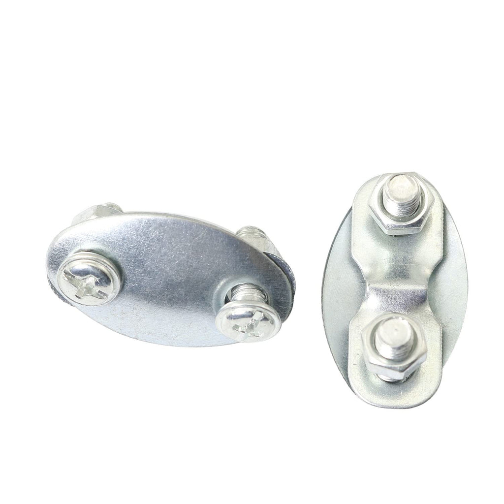 PZRT 4 Sets Bicycle Fender Leg Support Fixing Cleats with Screws and Nuts