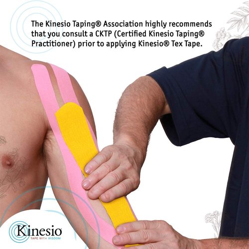 Kinesio Taping - Elastic Therapeutic Athletic Tape Tex Gold Light Touch - Fuji Purple – 2 in. x 16.4 ft
