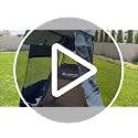 Huskfirm Grey Oversized Camping Chair with Canopy Shade Heavy Duty