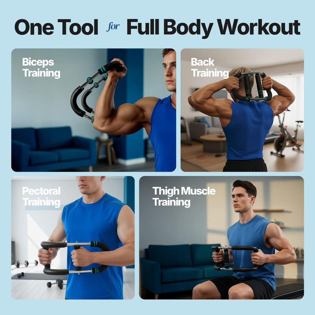 XORAWAR Twister Arm Trainer for Men | 2 Pairs of Springs 30–120 lbs | Fitness Equipment | Gym Equipment for Home | Chest and Arm Trainer | Arm Exercise Equipment | Calisthenics Equipment