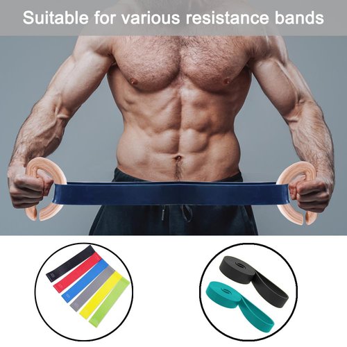 Lights Mountain Wooden Resistance Bands Handles, Versatile Exercise Handles, for Elastic Band Workouts Home Gym Strength Training, and Full-Body Workouts