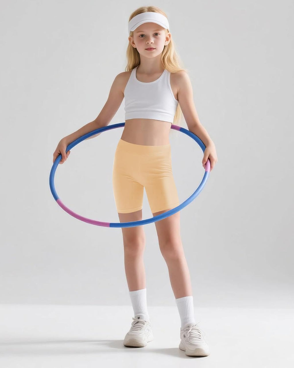 QBK Girls' Basic Dance Shorts - Soft Solid Leggings for Gymnastics & Bike | 2T-13 Years