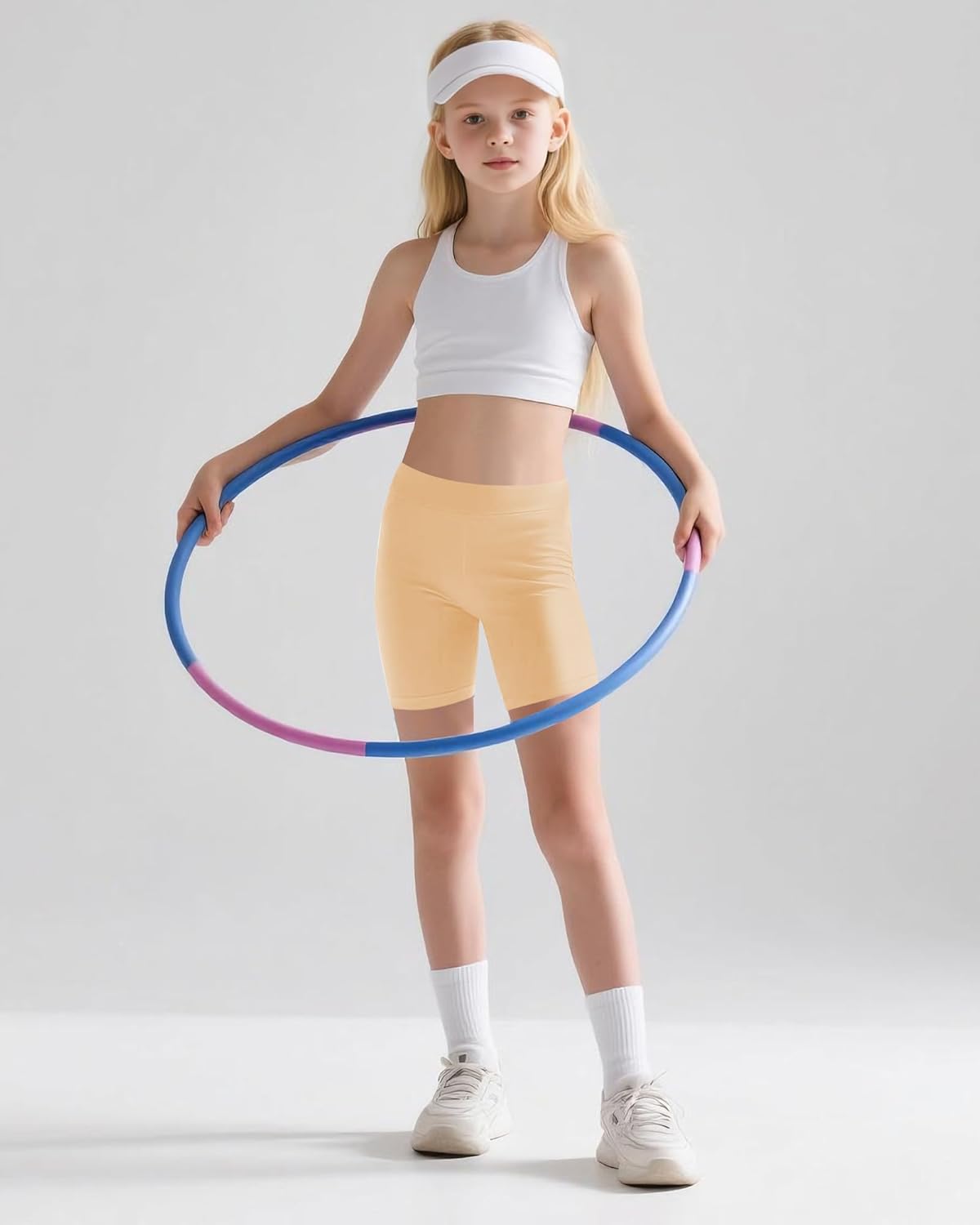 QBK Girls' Basic Dance Shorts - Soft Solid Leggings for Gymnastics & Bike | 2T-13 Years