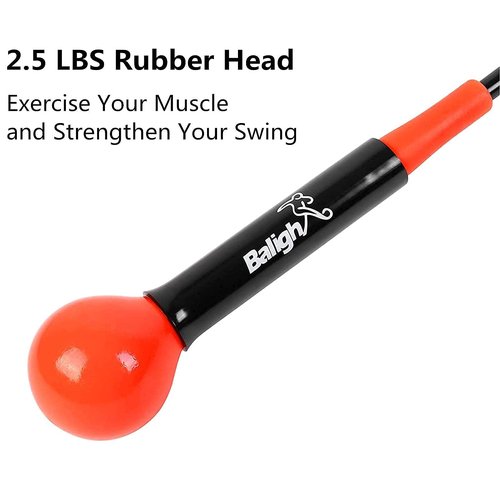 Greatlizard Golf Swing Trainer Aid Golf Swing Tempo Trainer, Golf Swing Trainer Warm-Up Stick for Strength, Flexibility and Tempo Training 40" Red+48" Yellow