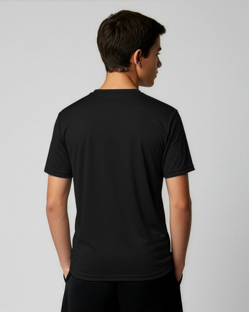 Real Essentials 5 Pack: Boys' Mesh Short Sleeve Athletic T-Shirt - Youth Kids Teens Active Basketball Tops -Set 1,Small 6-7