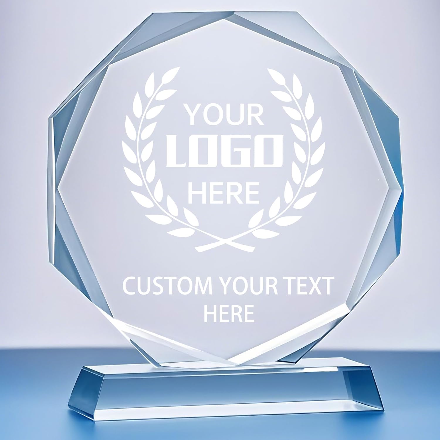 Personalized Crystal Trophy Award | Engraved Plaques for Employee Appreciation & Retirement Gifts
