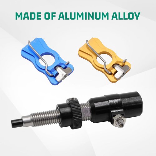 Archery Arrow Rest - Adjustable Aluminum Magnetic Plunger with Pressure Button for Recurve & Longbow