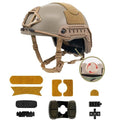 FMATAL GEAR Fast MT 7mm Surface Sandblast Treatment Thick and Heavy Version Helmet | Tactical | Airsoft (Sand(DE), S/M)
