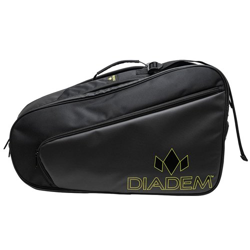 Diadem Tour v2 Paddle Bag - Spacious Pickleball Gear Bag with 10 Paddle Capacity | Shoe Compartment | Neoprene Side Pockets | Stylish and Durable (Yellow)