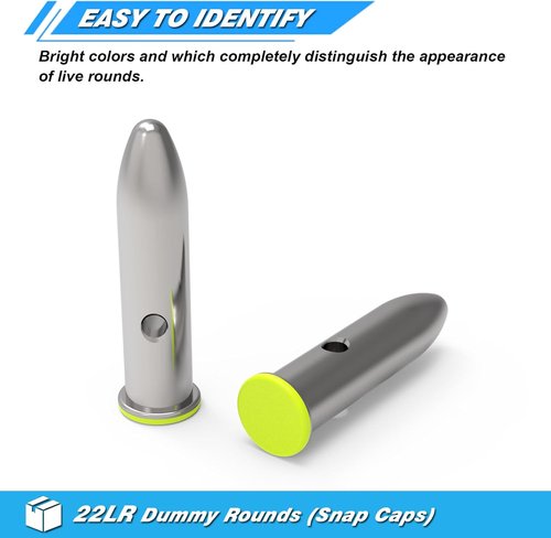 Artemis Snap Caps - Reusable Training Dummy Rounds for Safe Dry Fire Practice | Realistic Weight Options