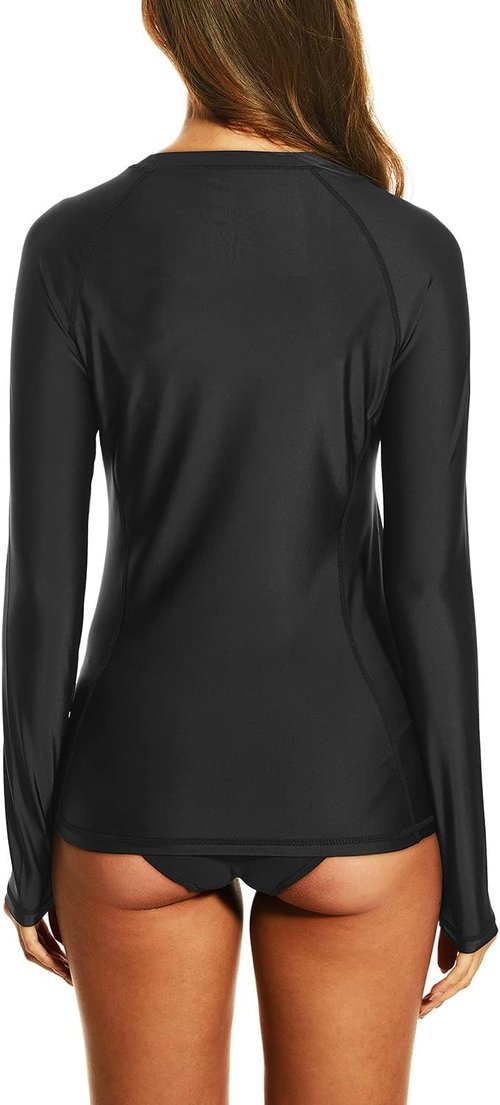 HODOSPORTS Women's UPF 50+ Rash Guard Swimsuit UV Sun Protection Swim Shirt Long Sleeve