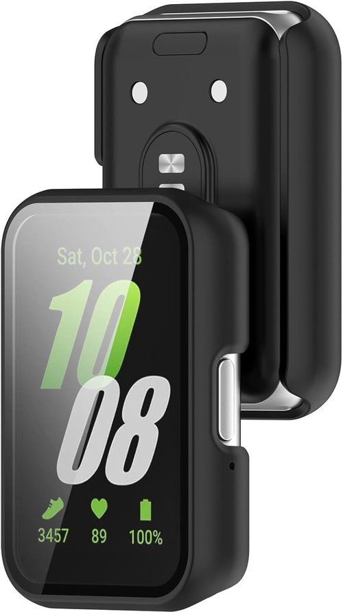 FanTEK Galaxy Fit 3 Watch Case - Scratch Resistant & Shock Absorbing | Matte Black for Men & Women