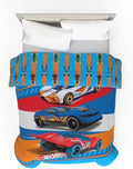 Franco Kids Bedding - Super Soft Microfiber Reversible Comforter | Twin/Full Size - Hot Wheels Design