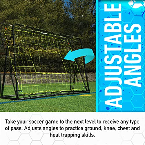 Franklin Sports 6' x 4' Soccer Rebounder - Adjustable Angles, All-Weather Net, Black