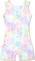Idgreatim Gymnastics Leotards for Girls - Sparkly Biketards & Unitards | Ages 2-10, Athletic Tumbling Outfit