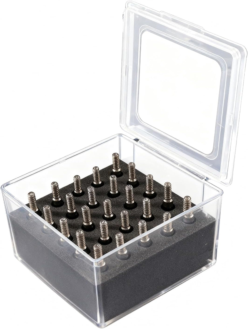 Skiennix Archery Field Points - 25 Pcs 100/125 Grain Stainless Steel Arrow Tips with Case for Target Practice
