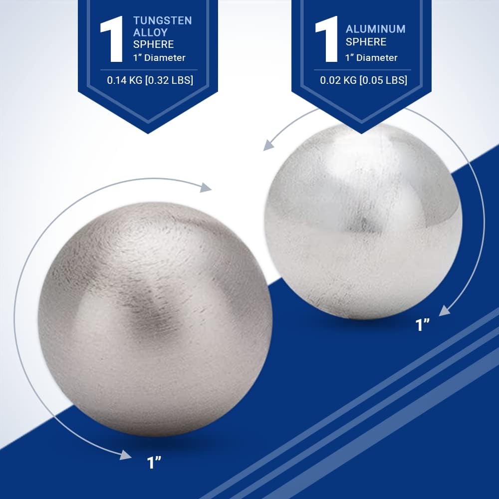 Skiennix Tungsten & Aluminum Sphere Set - Durable 1-Inch Diameter for Home Decor