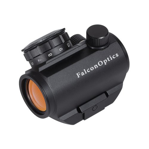 FalconOptics Red Dot Sight Micro Reflex Sight 1x22mm 4 MOA Red Dot Scope Optics with 11 Adjustable Brightness