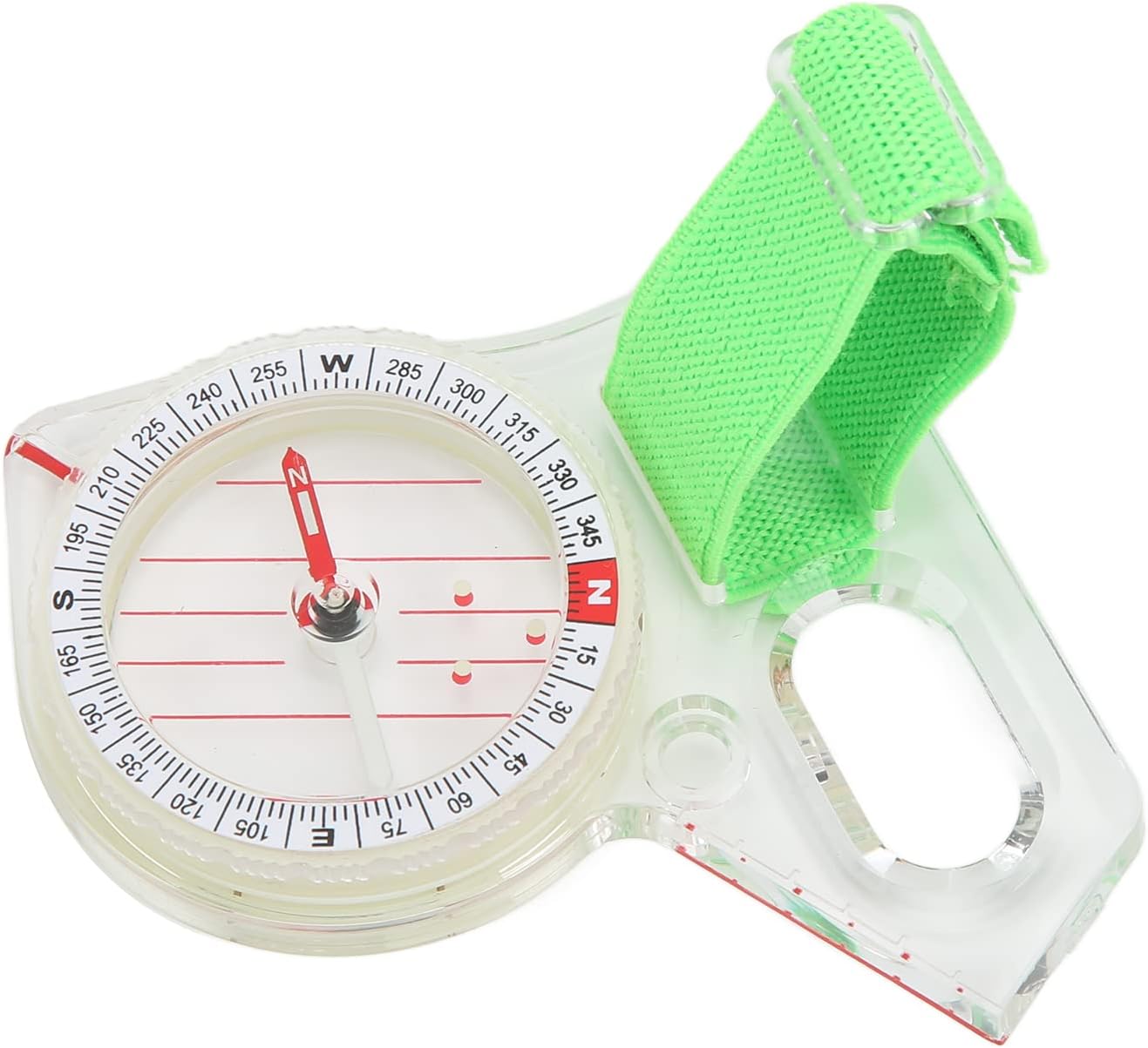 Orienteering Compass - Portable ABS Thumb Compass with Luminous Point for Outdoor Navigation