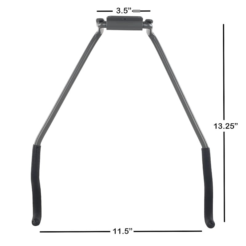 Stalwart Bike Wall Mount with EVA Foam Padded Hooks, 50lb Capacity