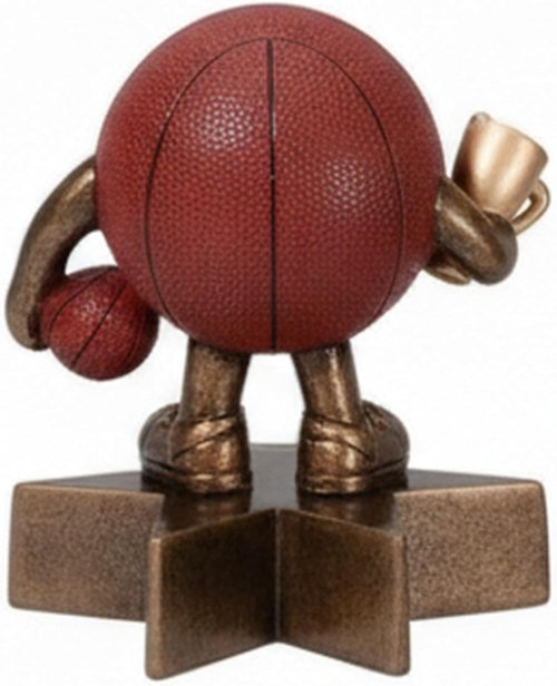 Lil Buddy Trophy Award - Fun Resin Character on Star Base | Free Custom Engraving for Kids' Sports Teams