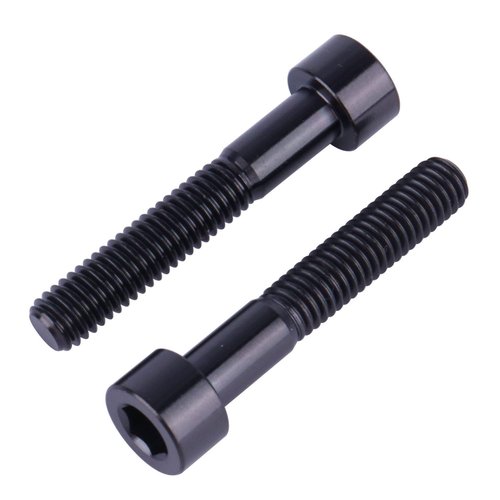 UHDFBDHF Titanium M6x35mm Bolts Allen Head for Bicycle Headset Screws Pack of 6 (Black)