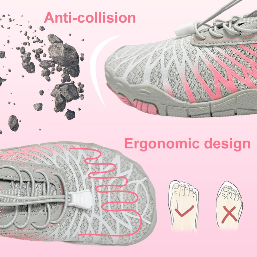ELETON Barefoot Shoes Women Men Footwear, Wide Toe Box Hiking Zero Drop Non-Slip Quick-Dry River Boat Pool Beach Water Shoes, Lightweight Swimming Running Walking Sneakers Unisex
