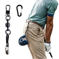Mahalo Squad Magnetic Golf Putter Cover Holder (Long, Black) | Versatile Use Golf Towels, Clothing & Accessories for Men & Women | Durable Headcover Keeper Leash with Strong Magnets