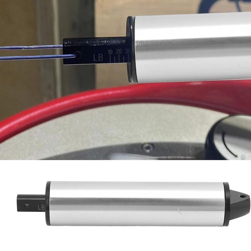 Xiuganpo Aluminum Alloy Spring Tension Calibrator, Tests Up to 100 Pounds, Badminton Tennis Racket Stringing Machine Tool