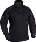 IDOGEAR SPORTS G3 Tactical Combat Shirt - Men's Long Sleeve with Elbow Pads | 1/4 Zipper Collar