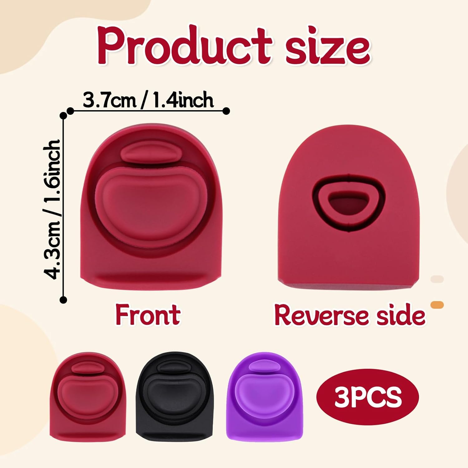 Owala | 3-Pack Replacement Rubber Stopper Seals - Silicone Lid Caps for 16/19/24/32/40oz Bottles