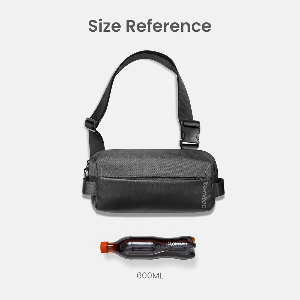 tomtoc Compact EDC Sling Bag - Versatile Design with Extension Strap for Everyday Use