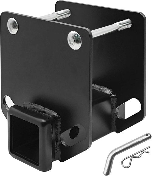 KAIRAY Camper RV Bumper Hitch Adapter - Fits 4-Inch Beam, 2-Inch Receiver, 3500 lbs Capacity