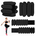 Wrist Weights, 2Pack Wearable Wrist Ankle Weights for Women and Men, Adjustable Silicone Arm and Leg Wrist Bracelets for Walking, Yoga, Pilates and Gym, 2lb (Black)