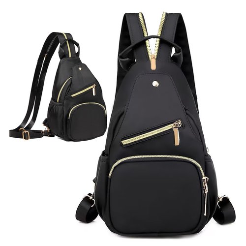 Xsecnua Small Crossbody Sling Bag for Women, Mini Backpack Sling Backpack Convertible Chest Bag for Travel Daypack
