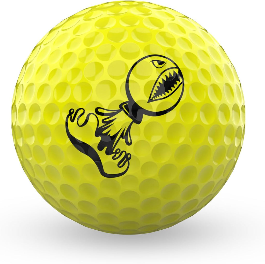 P*ss Missile Golf Balls - 4-Piece Design with Surlyn Cover for Lower Spin & Better Trajectory