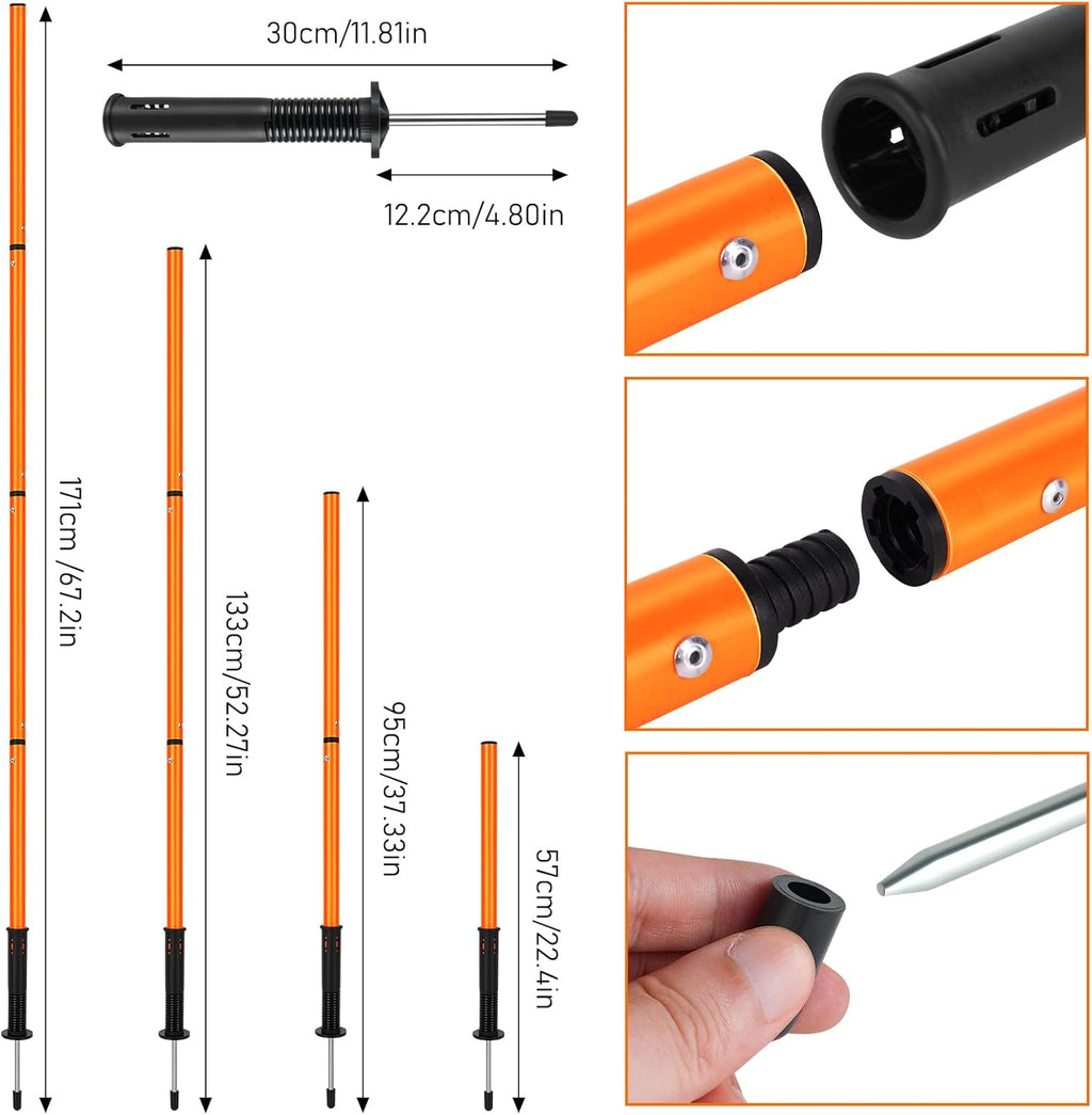 Skiennix Soccer Agility Training Equipment - 6 Agility Poles, 20ft Ladder, 10 Cones & Jump Rope