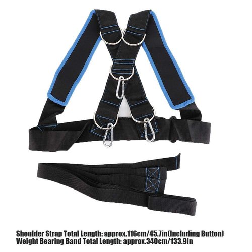 Harness Band, Sled Harness for Pulling Fitness Speed Strength Training Sled Shoulder Harness Band Belt Sports Equipment