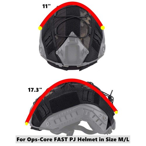 Jadedragon Army Tactical Series Airsoft Paintball Helmet Cover - Black