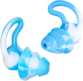 Tayogo Waterproof Silicone Swim Ear Plugs - 3 Pairs for Swimming, Surfing & Snorkeling | Blue