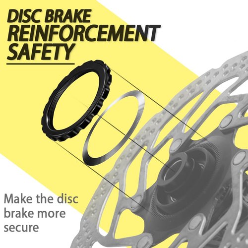 alltoo Central Lock disc Brake Rotor Lock Ring 2 PCS, Fit for All Campagnolo M1-101B and Fulcrum disc Brake Wheels, AFS disc Brake Wheel Set, Disc Lock Ring for Bicycle Accessories