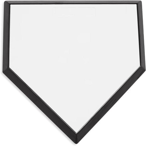 Champion Sports Universal Homeplate - Durable Molded Rubber with Metal Bottom & Ground Anchor Spikes