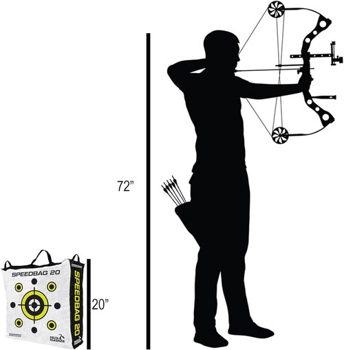 Delta McKenzie Speedbag Archery Target - Durable Dual-Sided Design for Easy Arrow Removal - 20" Size