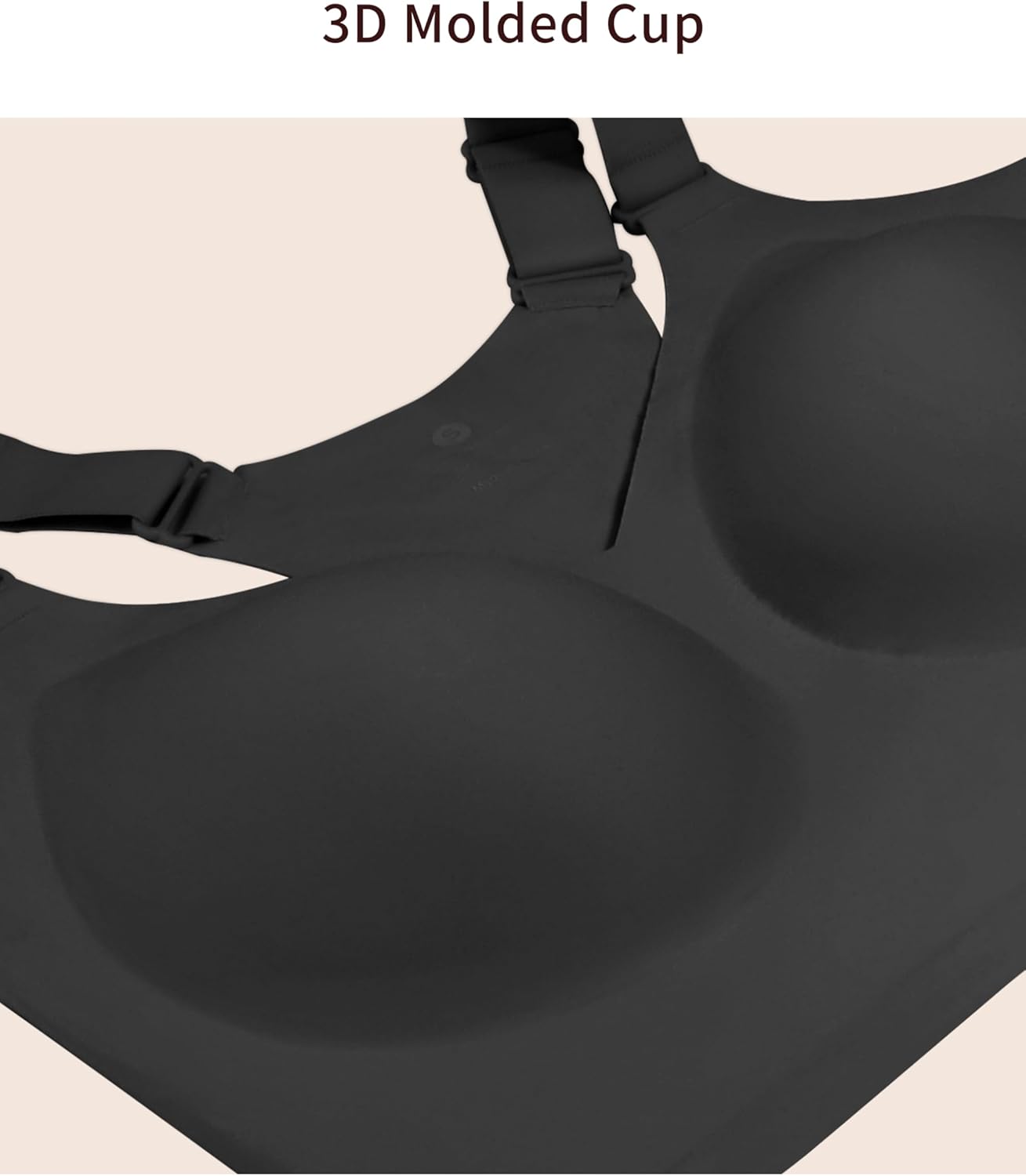 The Gym People Wireless Everyday Bra - Seamless Push-Up Bralette for Comfort & Full Coverage