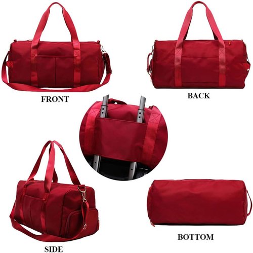 KARRESLY Sports Gym Bag - Versatile Travel Duffel with Wet Pocket & Shoe Compartment | Green