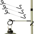 Kuyafenni Camping Lantern Hooks, Outdoor Lighting Hooks for Camping Tent lamp Hanger, Bird feeders, Garden Lights, Lanterns, trinkets ; Sturdy Pole Hook for Tent Light, 3 pcs (Large & Long)